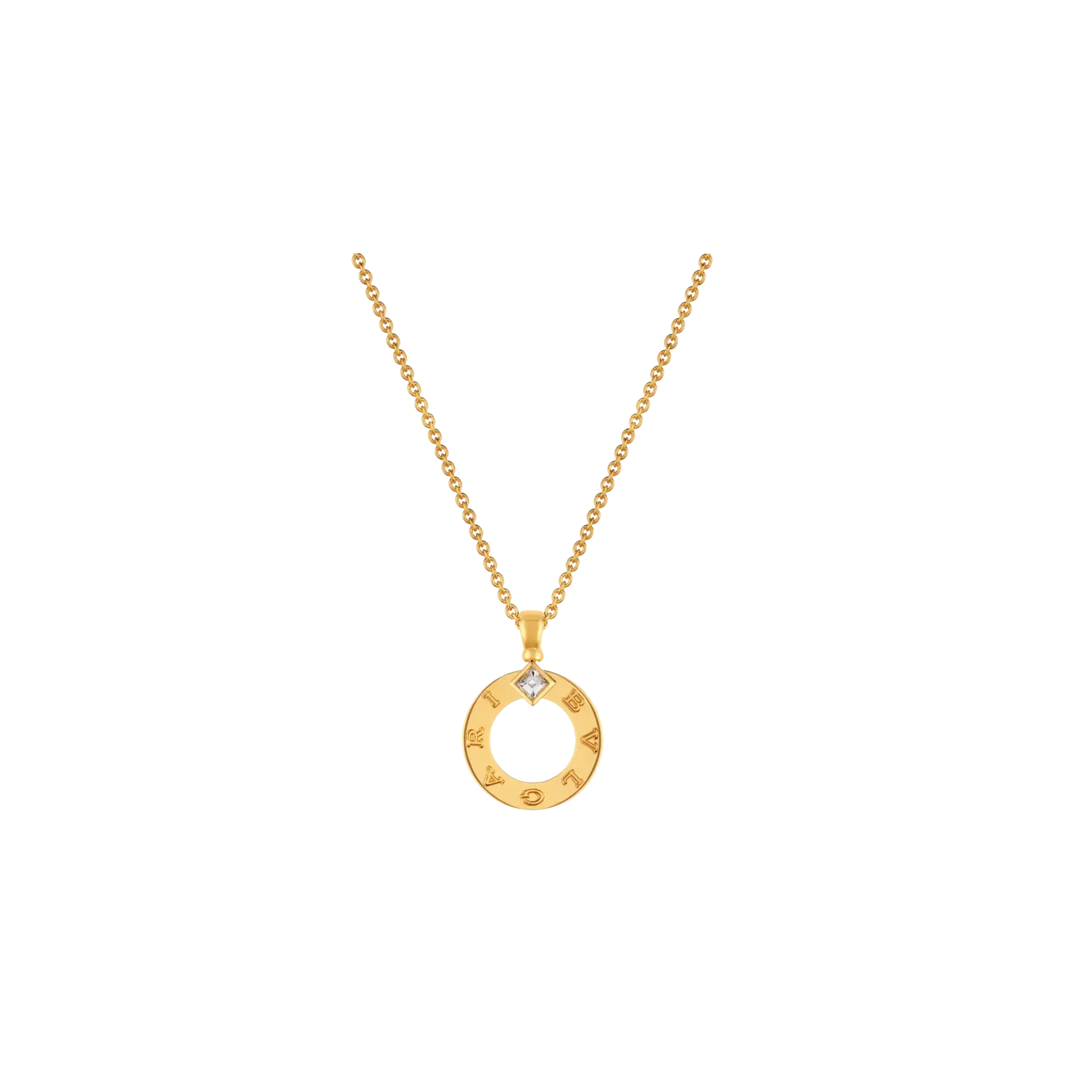 

Колье Bulgari из желтого золота с бриллиантом