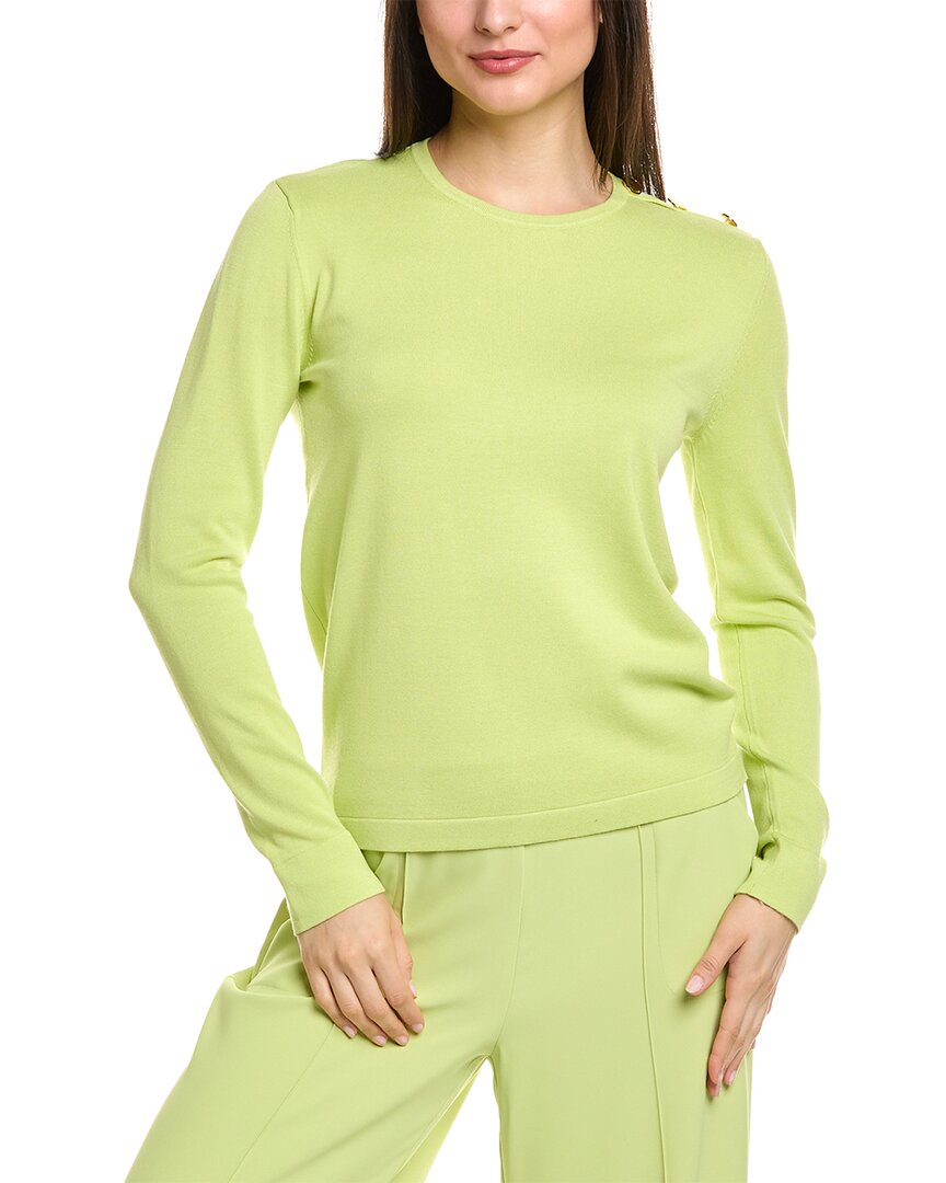 

Свитер St John из джерси St. John, зеленый