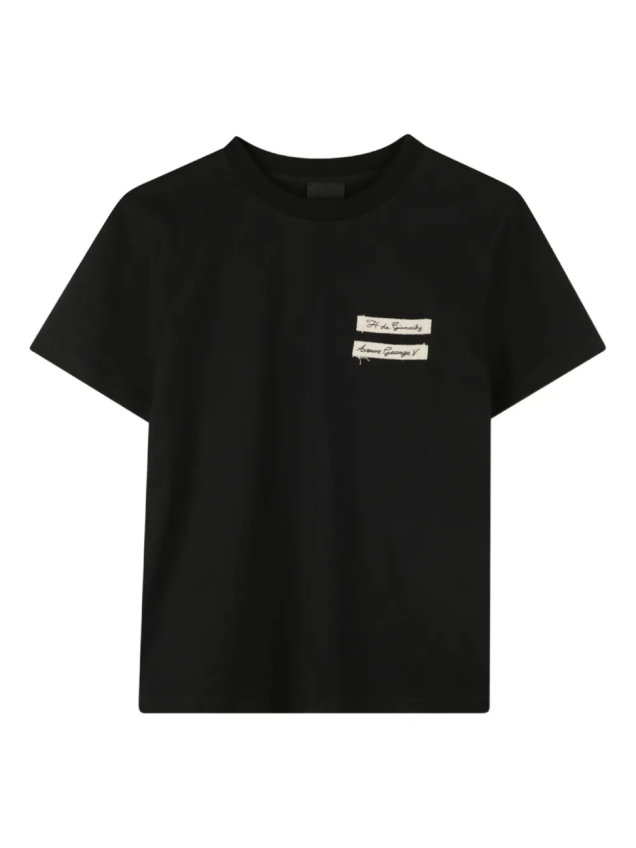 

Givenchy Kids футболка с нашивками, черный