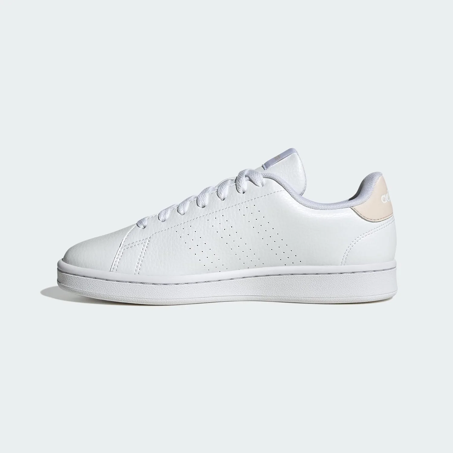 Мужские низкие кроссовки Adidas Advantage (не для футбола), белый/сиреневый — фото 2