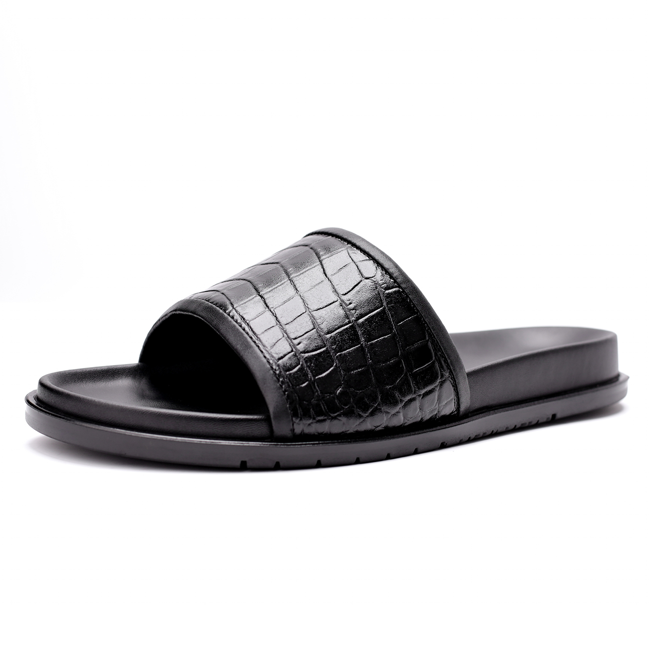 

Brounvanm Мужские черные сандалии на резиновой подошве