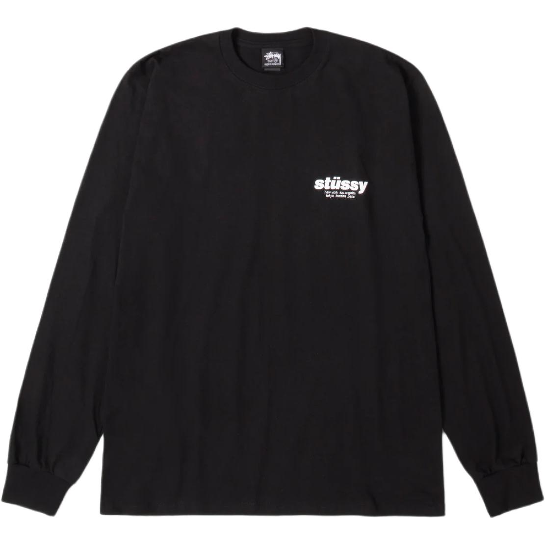 Футболка с длинными рукавами FW25 ROLLERS, унисекс Stussy, черный — фото 2