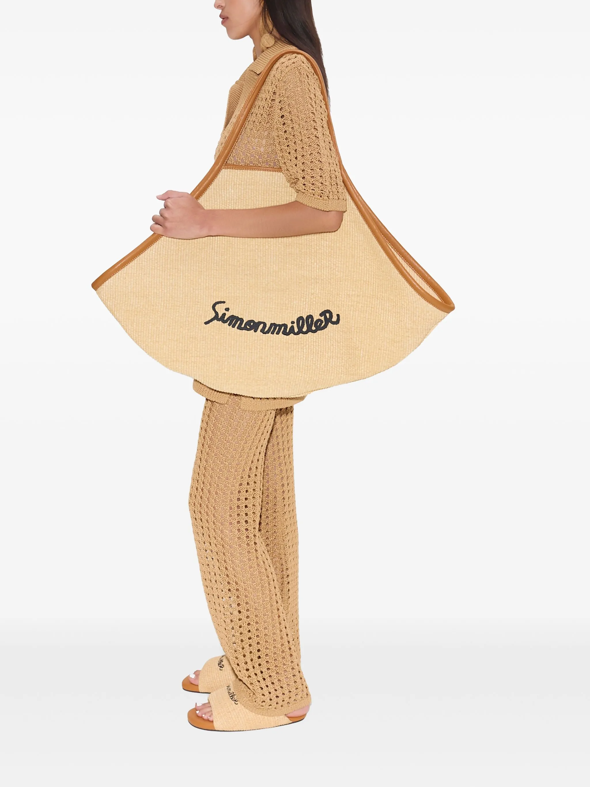 

Брюки Brisas в технике кроше Simon Miller, миндальный