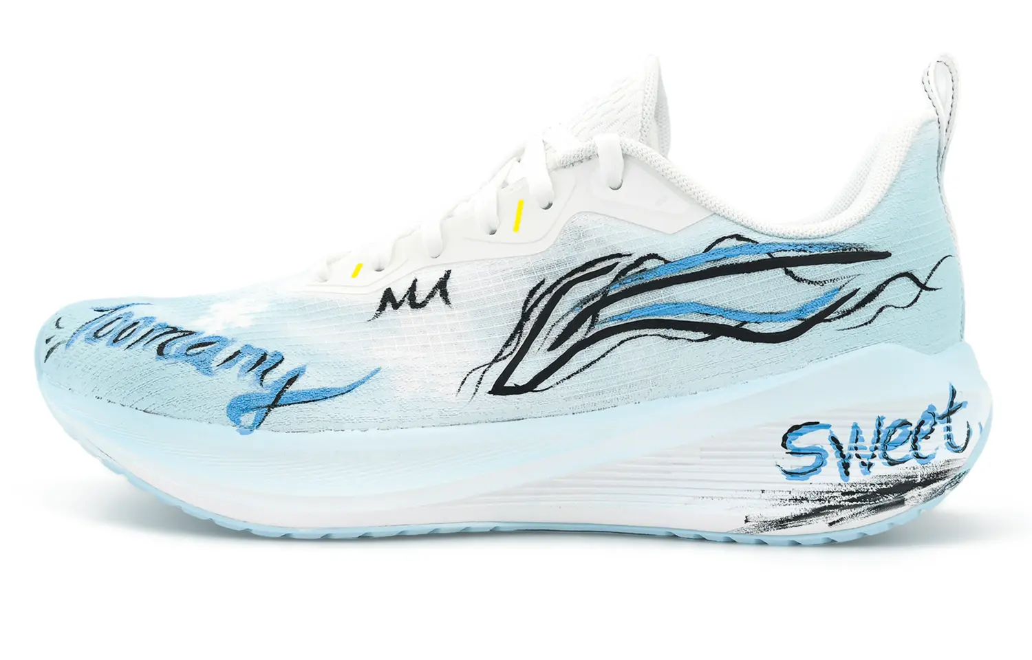 

Li Ning Wuyue Ткань Амортизация Ударопрочный Дышащий Противоскользящий Low top Li-Ning, lake синий