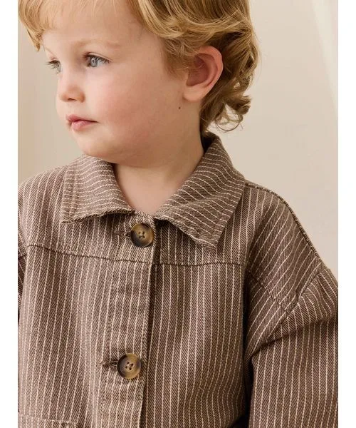 Жакет Mini Pinstripe Cassava / Iroko JAMIE KAY, коричневый — фото 3