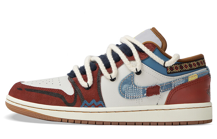 

Баскетбольные кроссовки Air 1 Vintage Men Low-Top Red/Blue Jordan