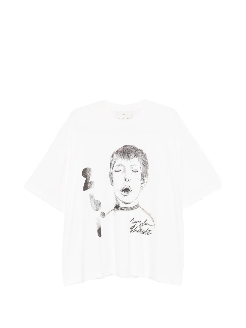 

Футболка с зевающим ребенком Song For The Mute, бежевый