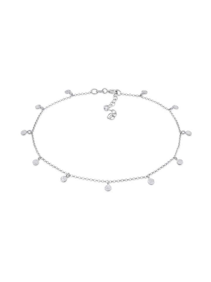 

Elli Браслет Fußschmuck 925 Sterling Silber Plättchen in Silber