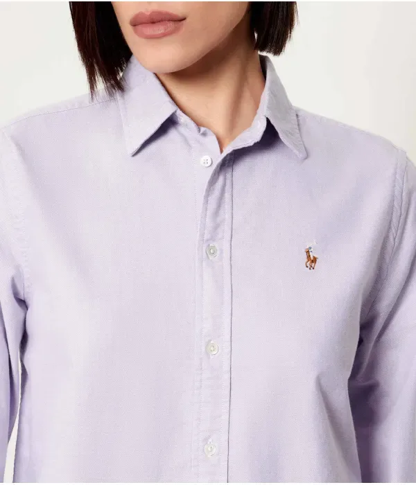Рубашка classic fit Polo Ralph Lauren, лавандовый — фото 4