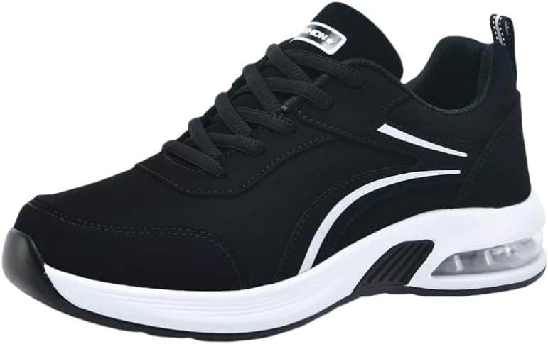 

Кроссовки Double Seasons с низким верхом, противоскользящей и водоотталкивающей микрофиброй, шнуровка с круглым носком, подошва из ПУ Hoalox, белый/черный