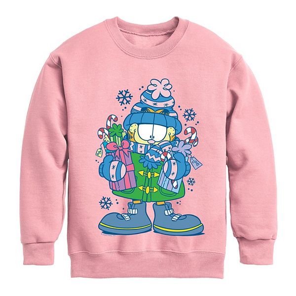 

Детская толстовка Garfield Holiday Shopping Christmas Crew Fleece Licensed Character, Mauve