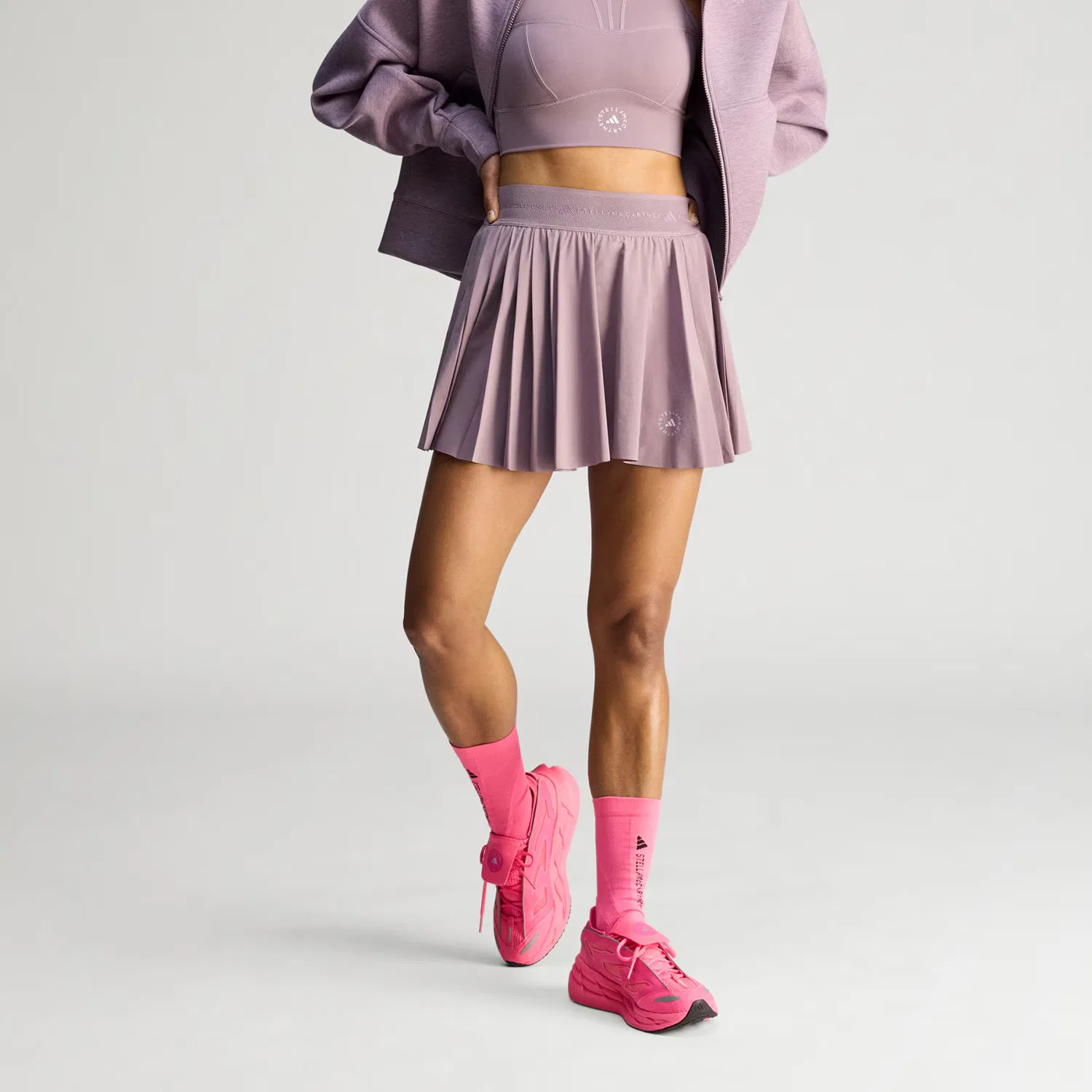 Спортивные шорты Stella McCartney для женщин Adidas, Ruins Purple — фото 3