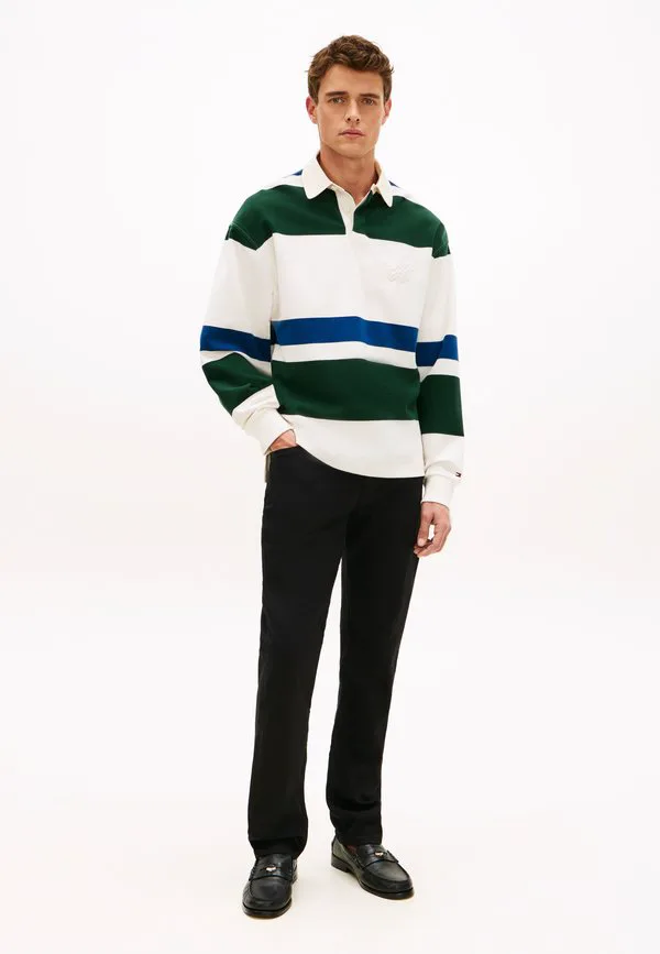 Джинсы denton в стиле smart casual, узкие, прямого кроя, черные. Tommy Hilfiger, Stay Black