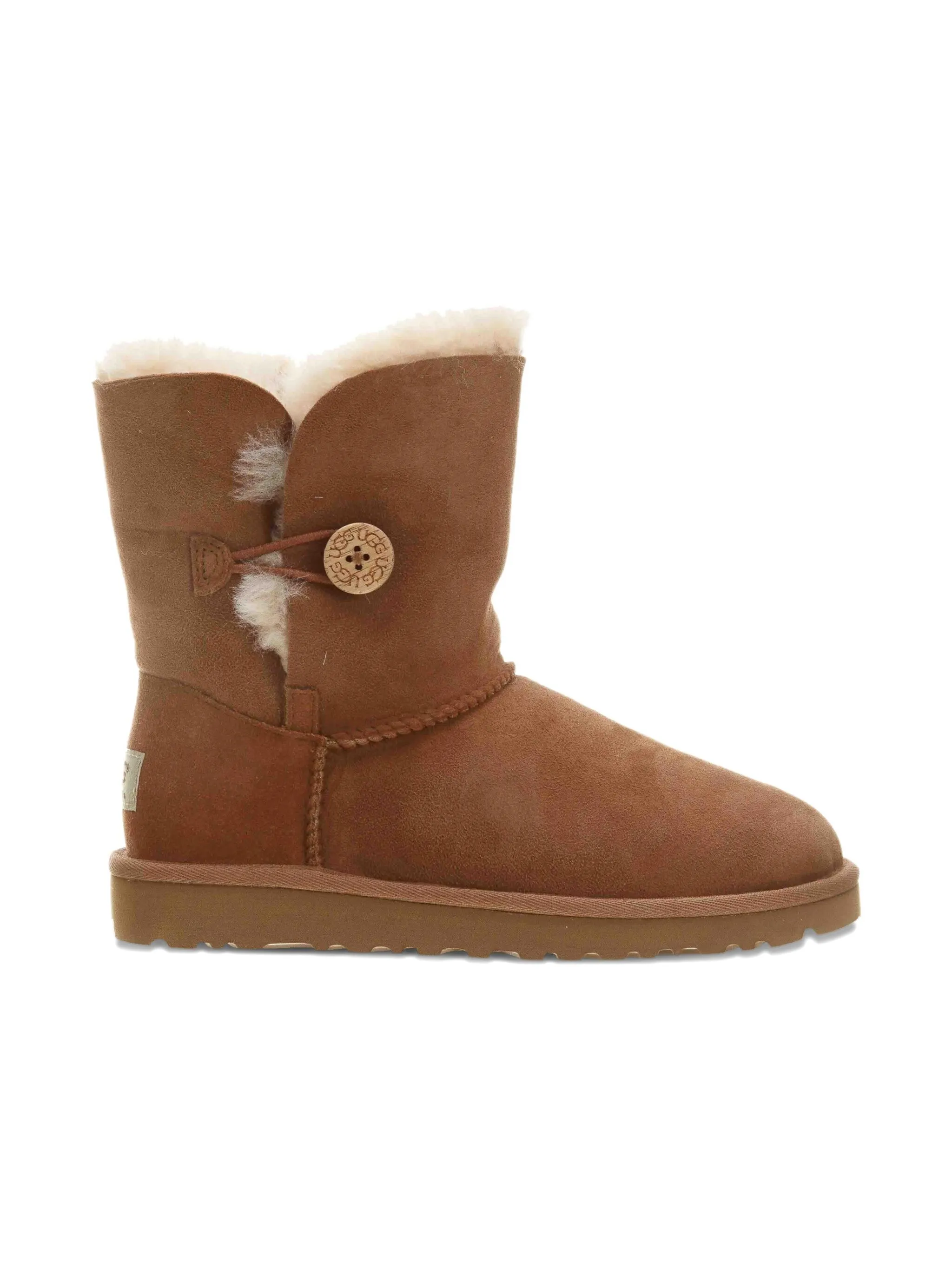 Ботинки Bailey с пуговицами Ugg Kids, коричневый