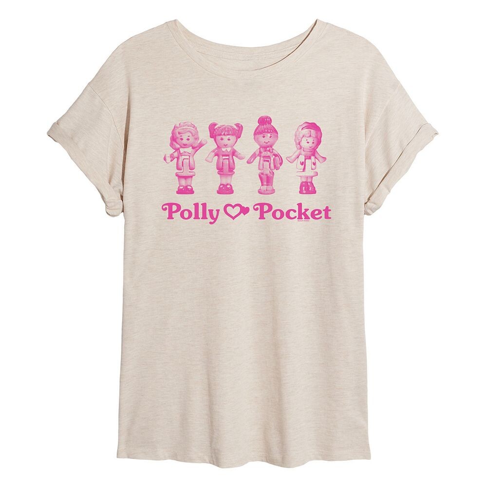 

Детская струящаяся футболка Polly Pocket, бежевый