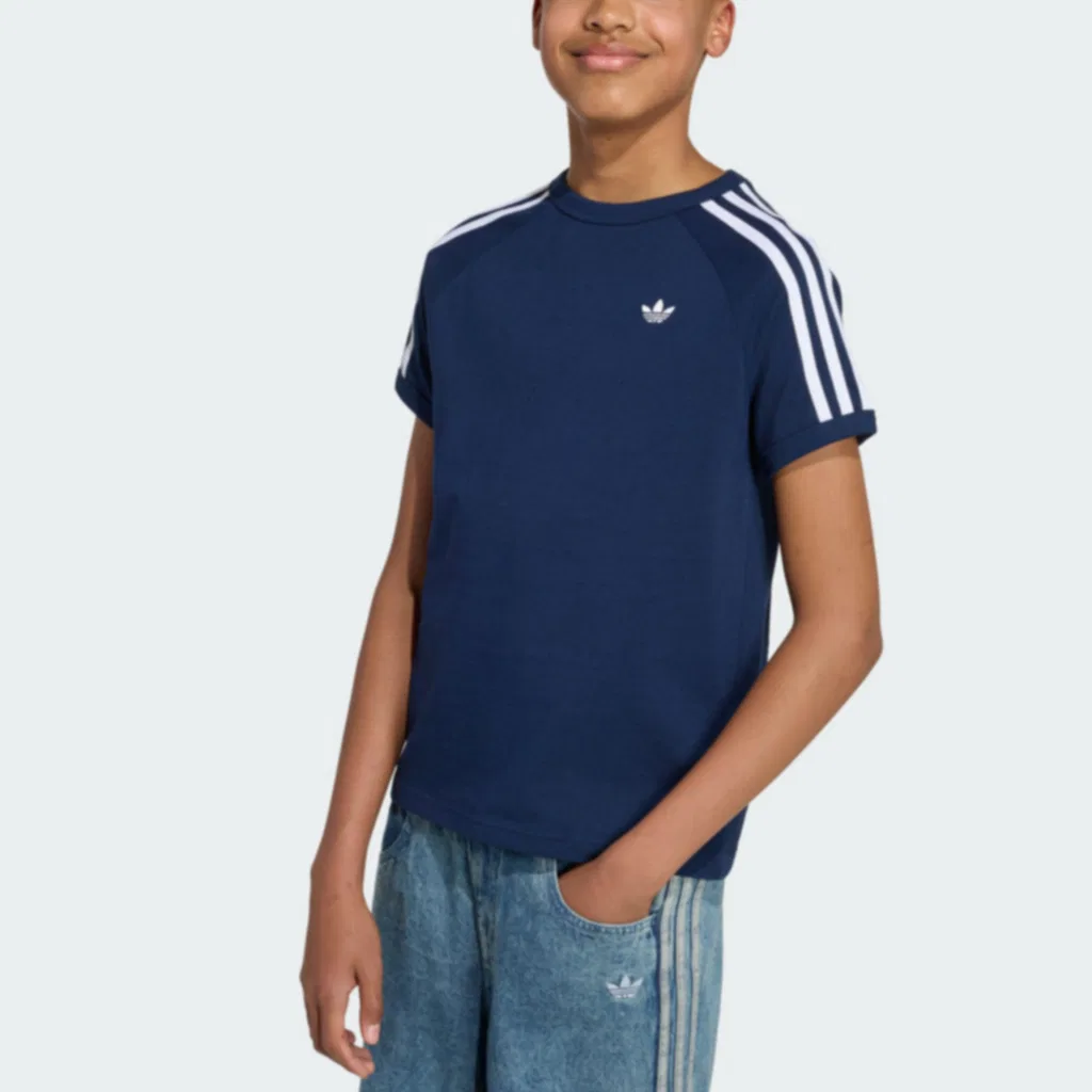 Футболка с круглым вырезом Adidas Originals темно-индиго — фото 4