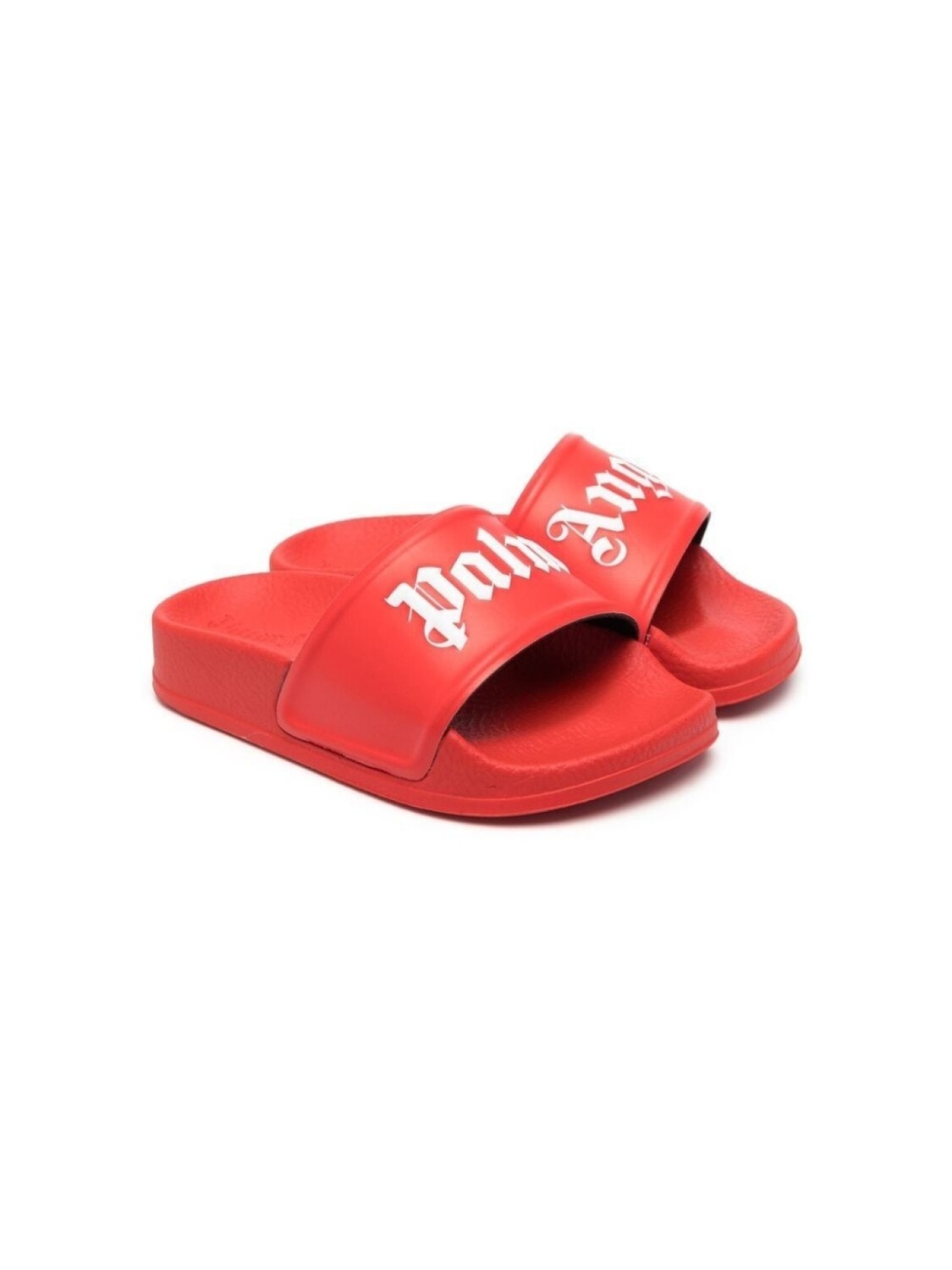 

Palm Angels Kids шлепанцы с тисненым логотипом, красный