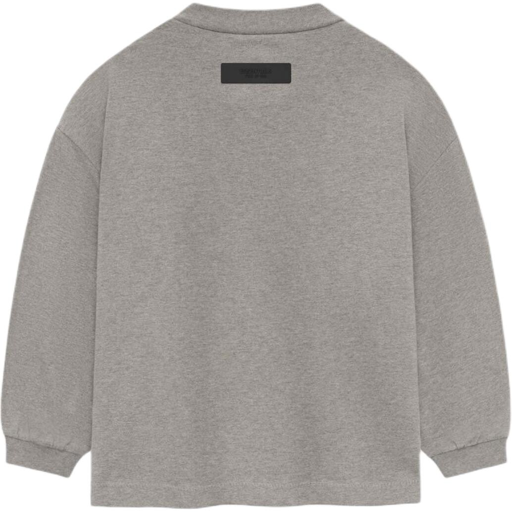 Детская футболка Fear Of God Essentials, цвет Heather Grey — фото 2