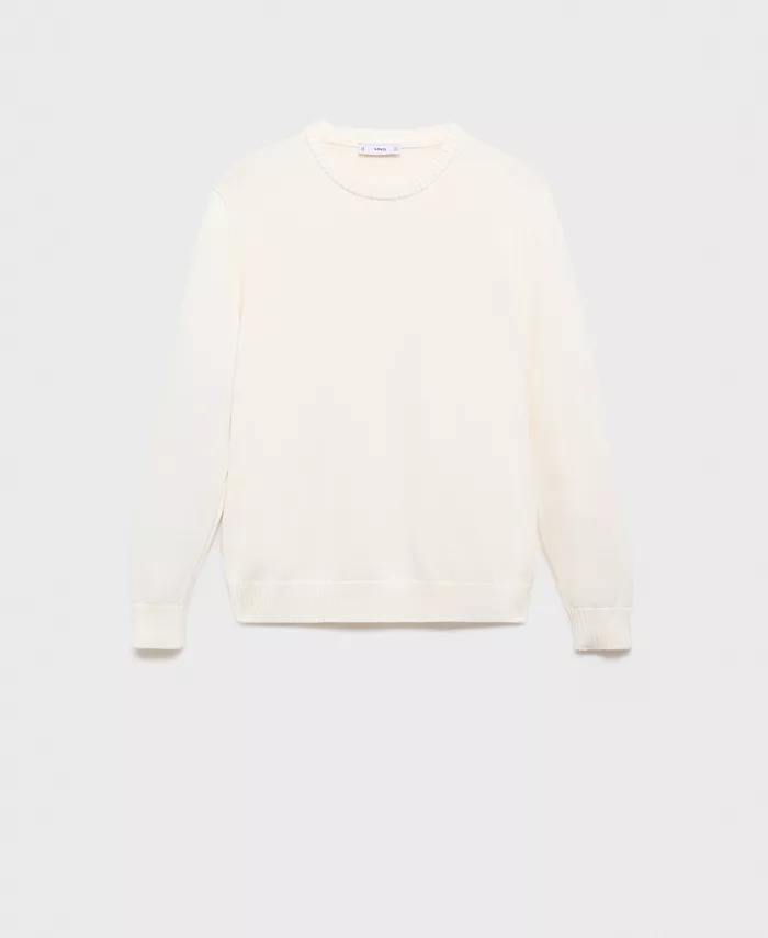 

Мужской свитер из тонкой пряжи Mango, белый