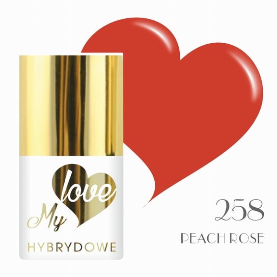 

Персиково-Розовый Mylove UV/Led Hybrid Varnish 258, SUNFLOWER