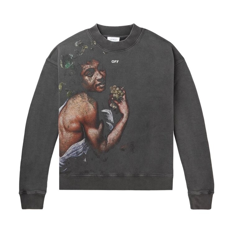 

Толстовка Off-White Bacchus Skate Crewneck, цвет Black/Multicolor