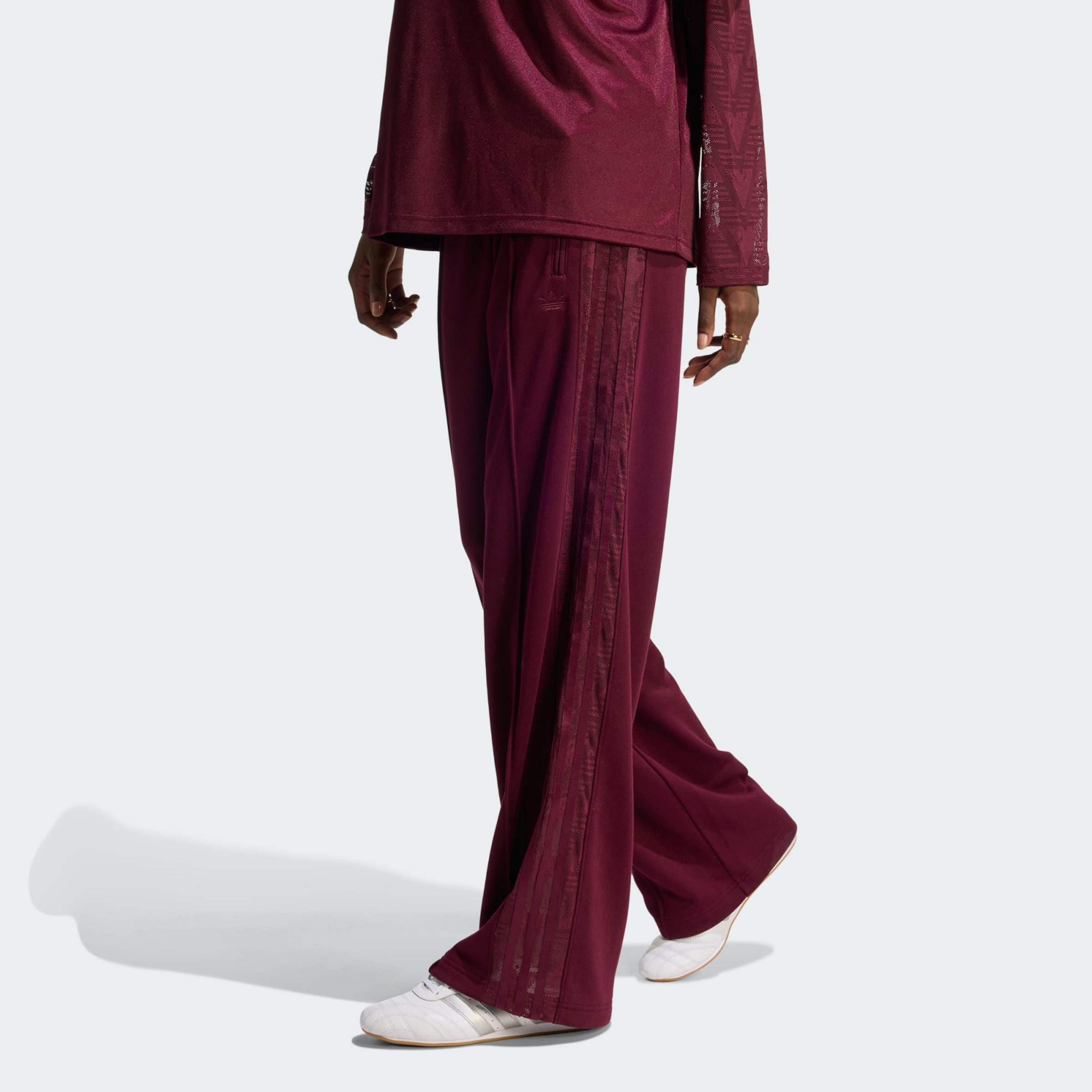 Adidas Originals Широкие брюки 'Firebird' в цвете Blood Red — фото 2