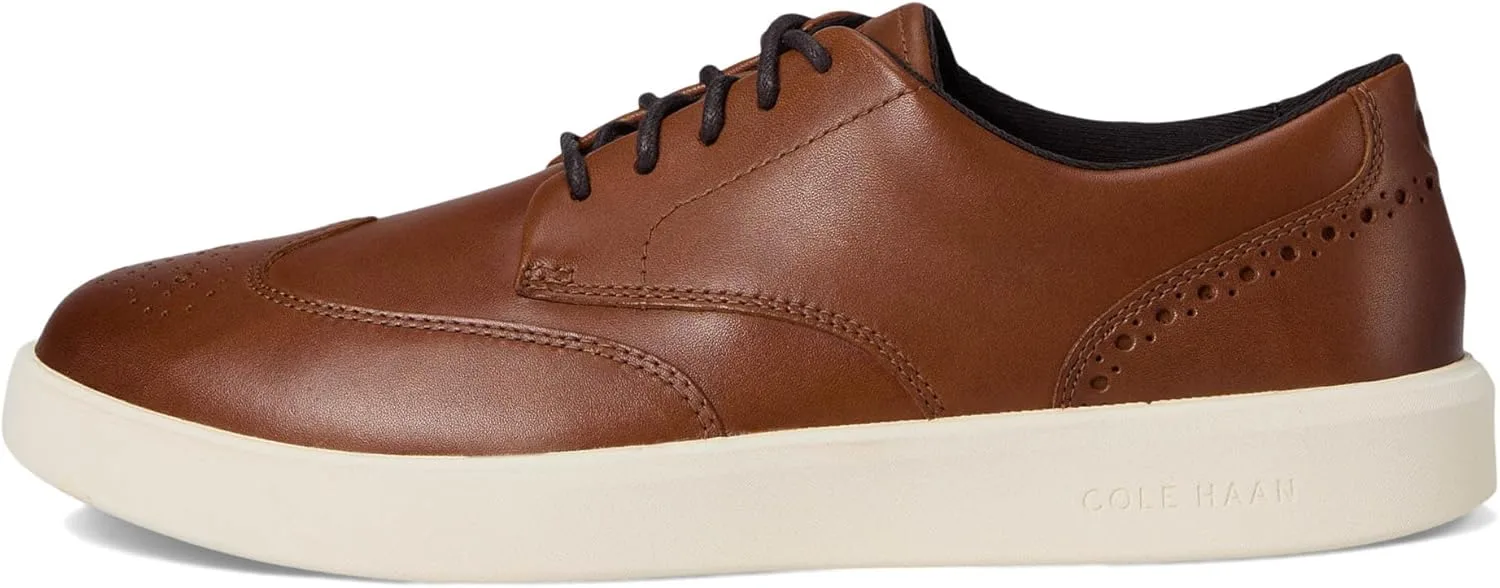 Кроссовки Cole Haan Herren Grand Crosscourt Daily Wingtip, темный шоколад/слоновая кость — фото 4