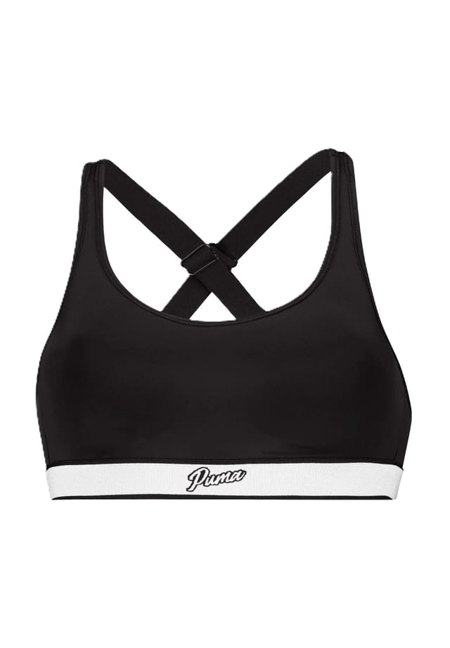 

Спортивный бюстгальтер с перекрещенными бретелями Puma, черный