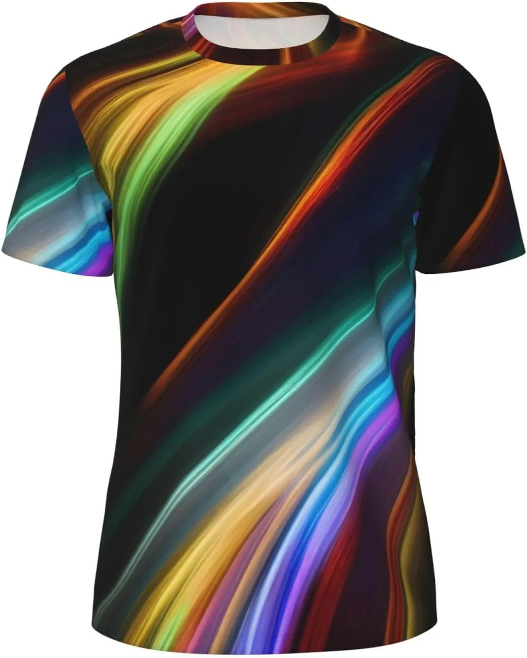 

Футболка мужская летняя с принтом Colorful Lines, легкая и дышащая SDFHU