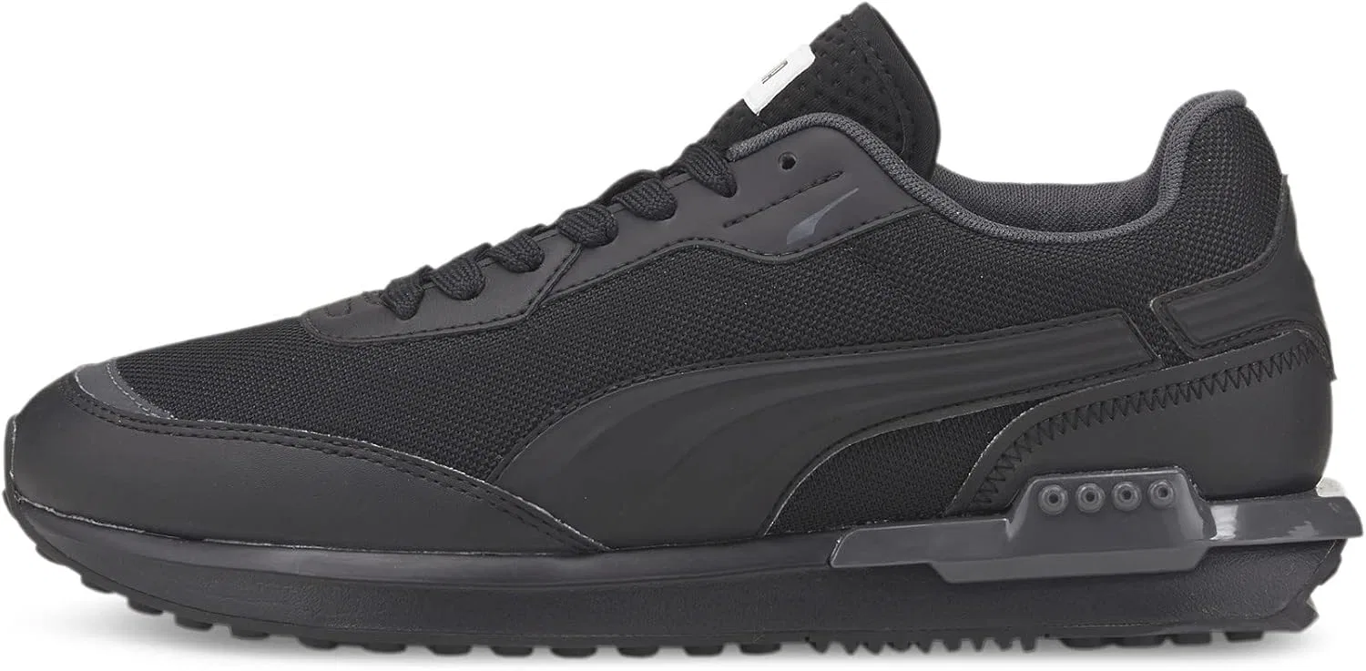 PUMA Унисекс City Rider Формованные кроссовки, Puma Black.
