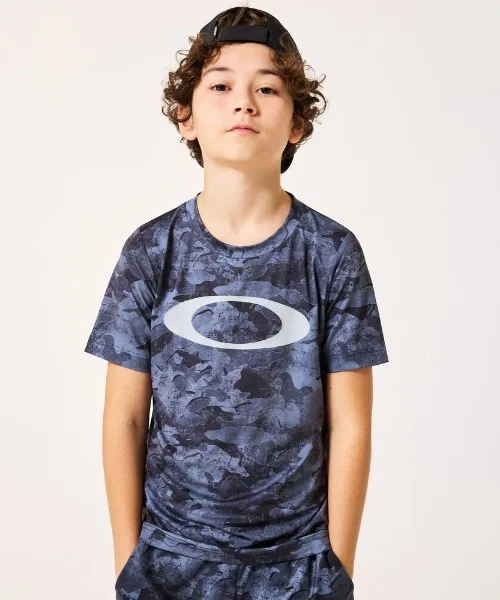 Детская футболка Oakley QD SS Graphic Tee камуфляж серо-чёрная
