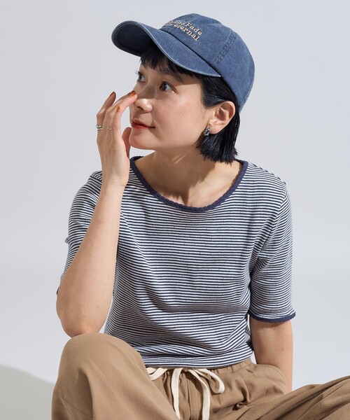 

Футболка с рукавами 5/4 и отделкой «рубчик» FREAK'S STORE, темно-синий