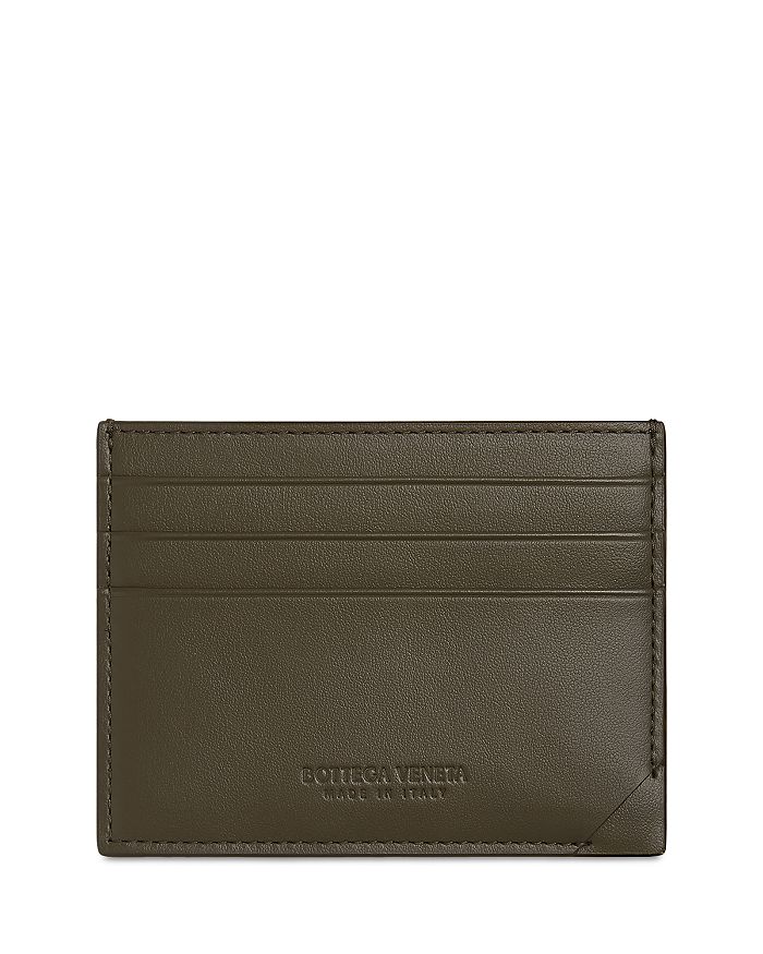 

Кредитный кошелек Intrecciato Stamp Bottega Veneta, зеленый