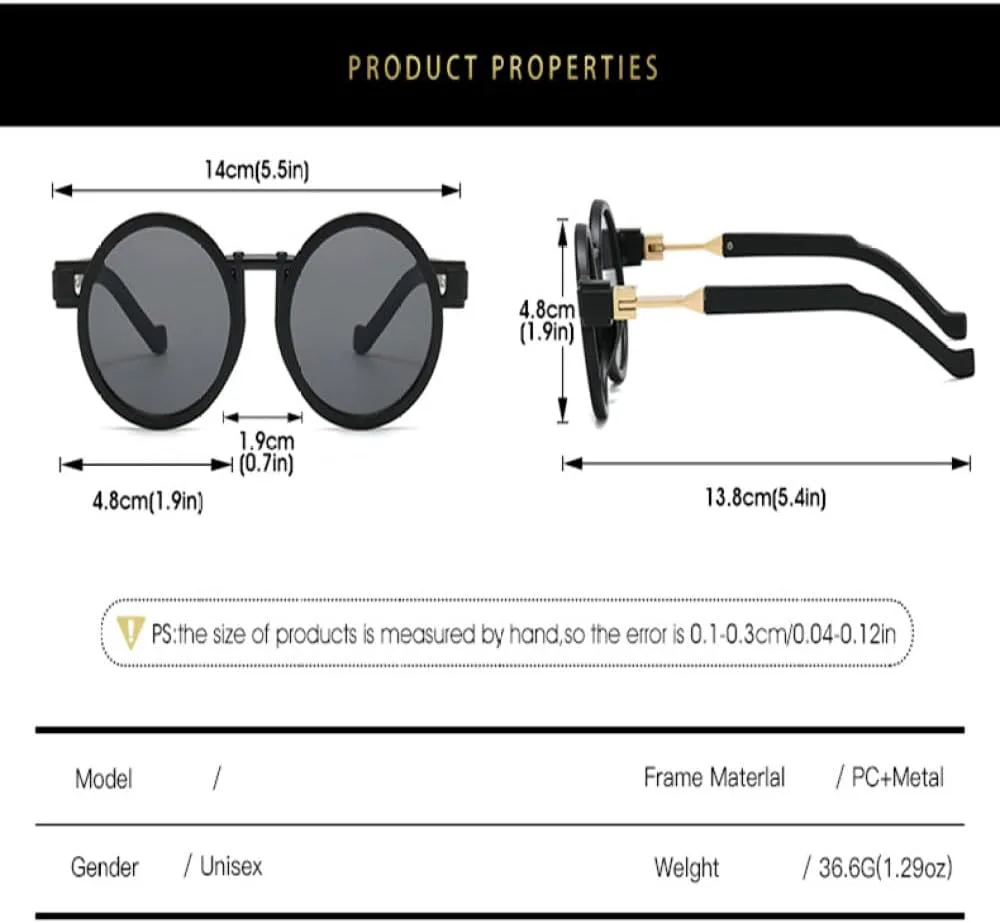 

Круглые женские солнцезащитные очки в стиле стимпанк, роскошные солнцезащитные очки с защитой от УФ-излучения UV400, модные мужские солнцезащитные очки TYUVIVO, Red