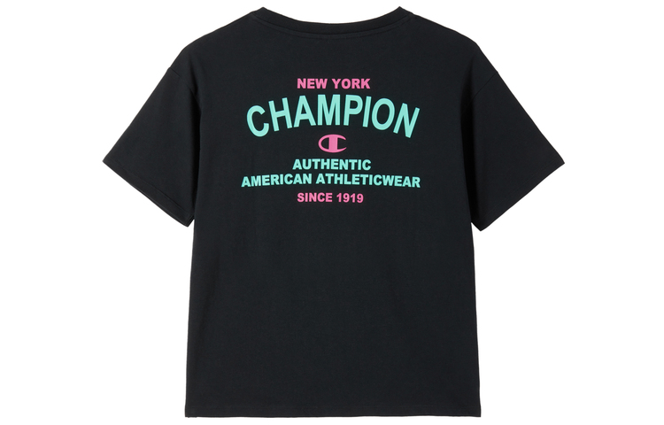

Женская футболка, японская версия Champion, черный