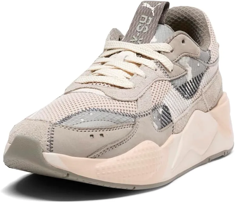Мужские кроссовки PUMA RS X Rain Map с шнуровкой - повседневные, бежевые, бежевый — фото 2