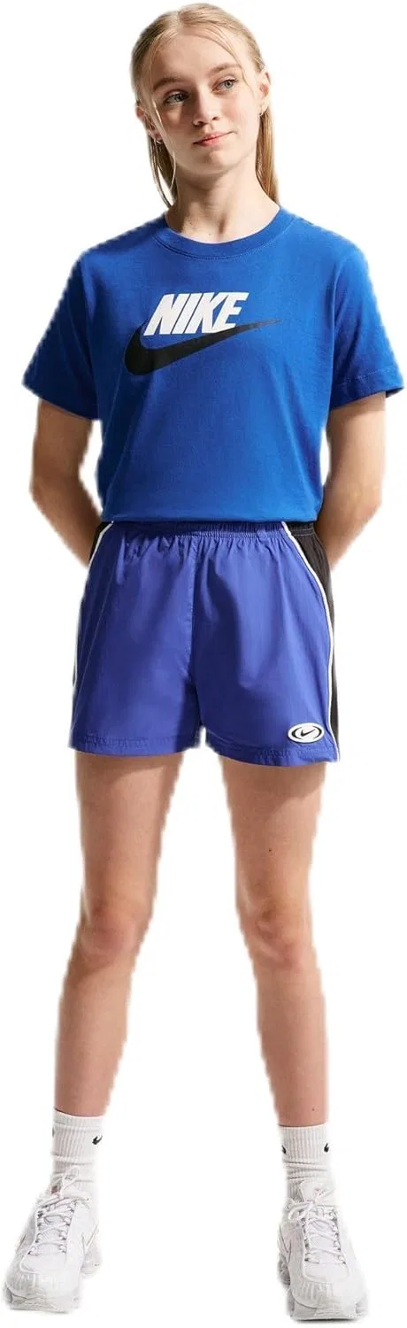 Футболка детская спортивная Nike, цвет Game Royal/White/Obsidian