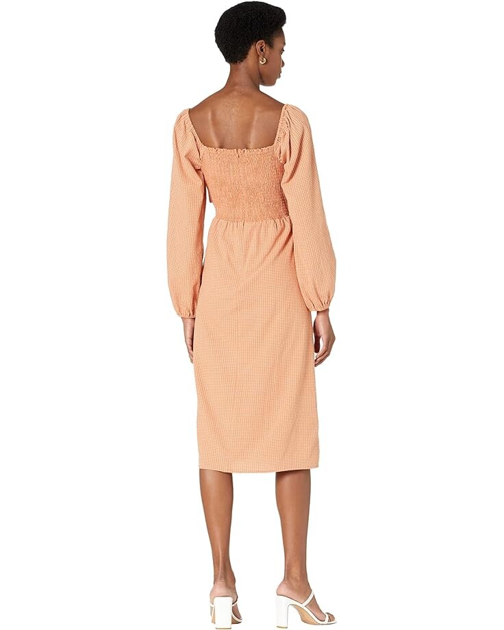 

Платье Lost + Wander Where The Heart Is Midi Dress, цвет Orange Gingham