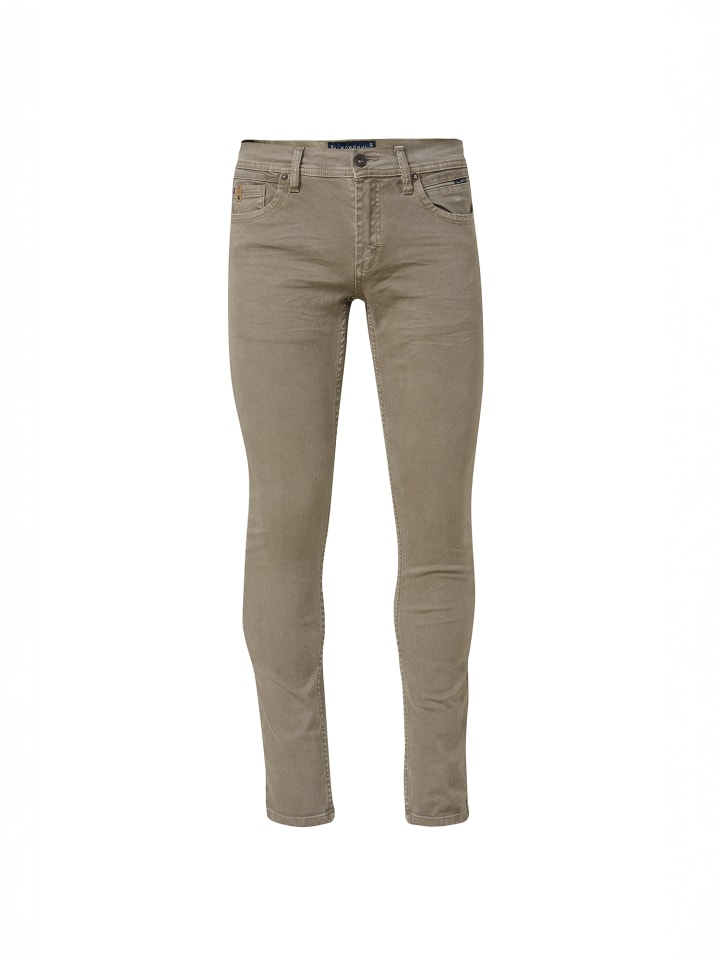 

KOROSHI Цветные эластичные джинсы прямого кроя коричневого цвета