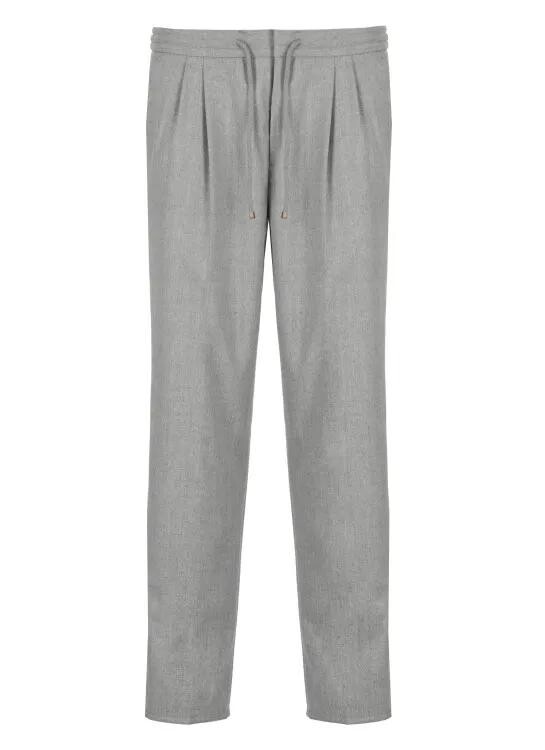 

Брюки из натуральной шерсти Brunello Cucinelli, серый