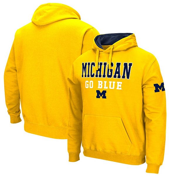 

Мужской свитшот с капюшоном Michigan Wolverines maize sunrise Colosseum