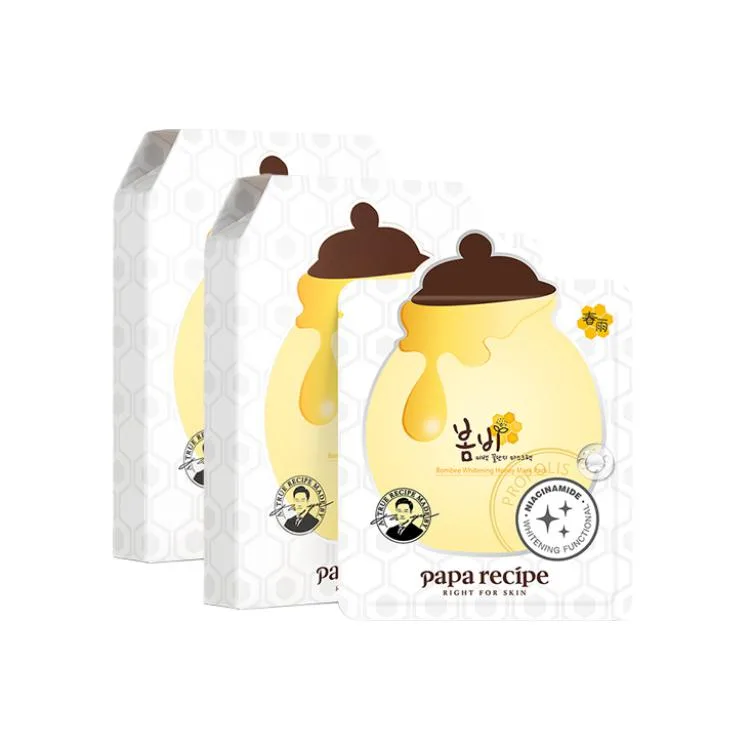 Маска для лица Papa Recipe — С прополисом для чувствительной кожи, Spring Rain White Dial Mask 6 Sheets * 2