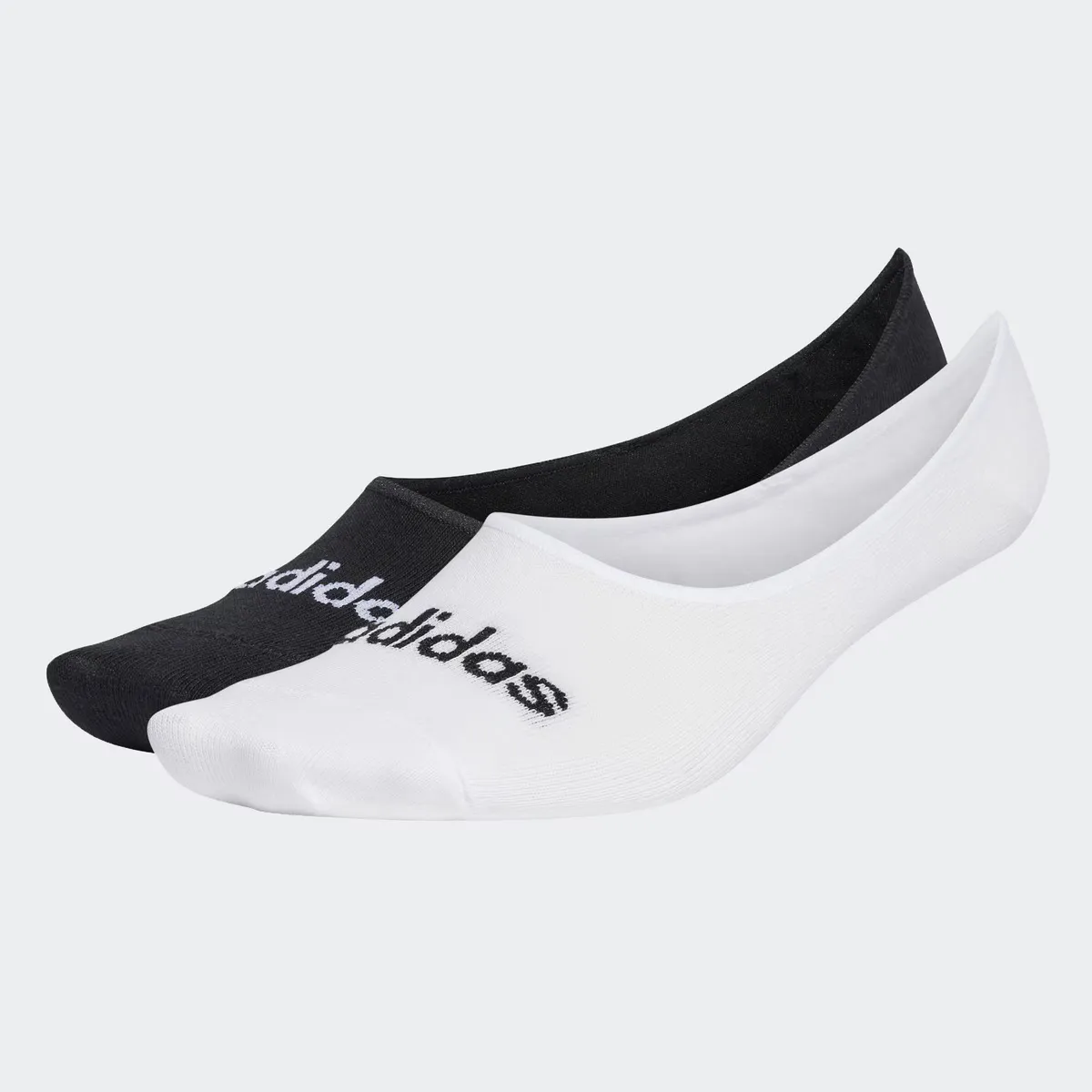 

2 пары тонких линейных носков Adidas Ballerina, белый