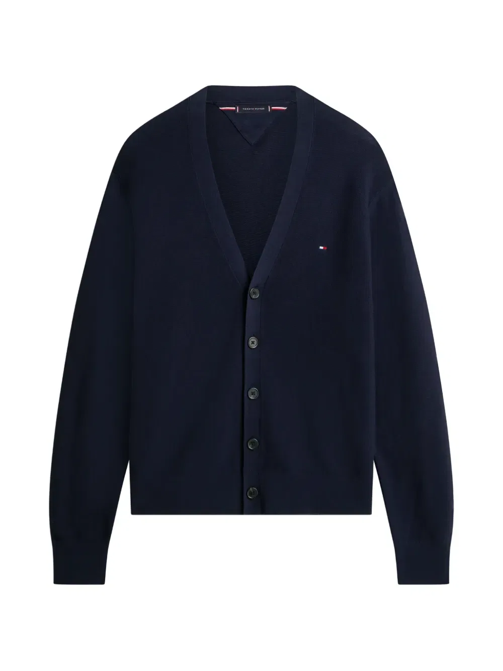 Кардиган с V-образным вырезом и пуговицами Tommy Hilfiger, синий