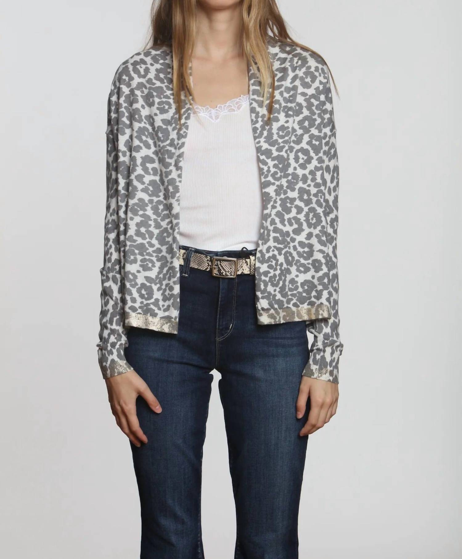 

Кардиган с принтом Goldie в цвете Cheetah Snow LABEL+thread
