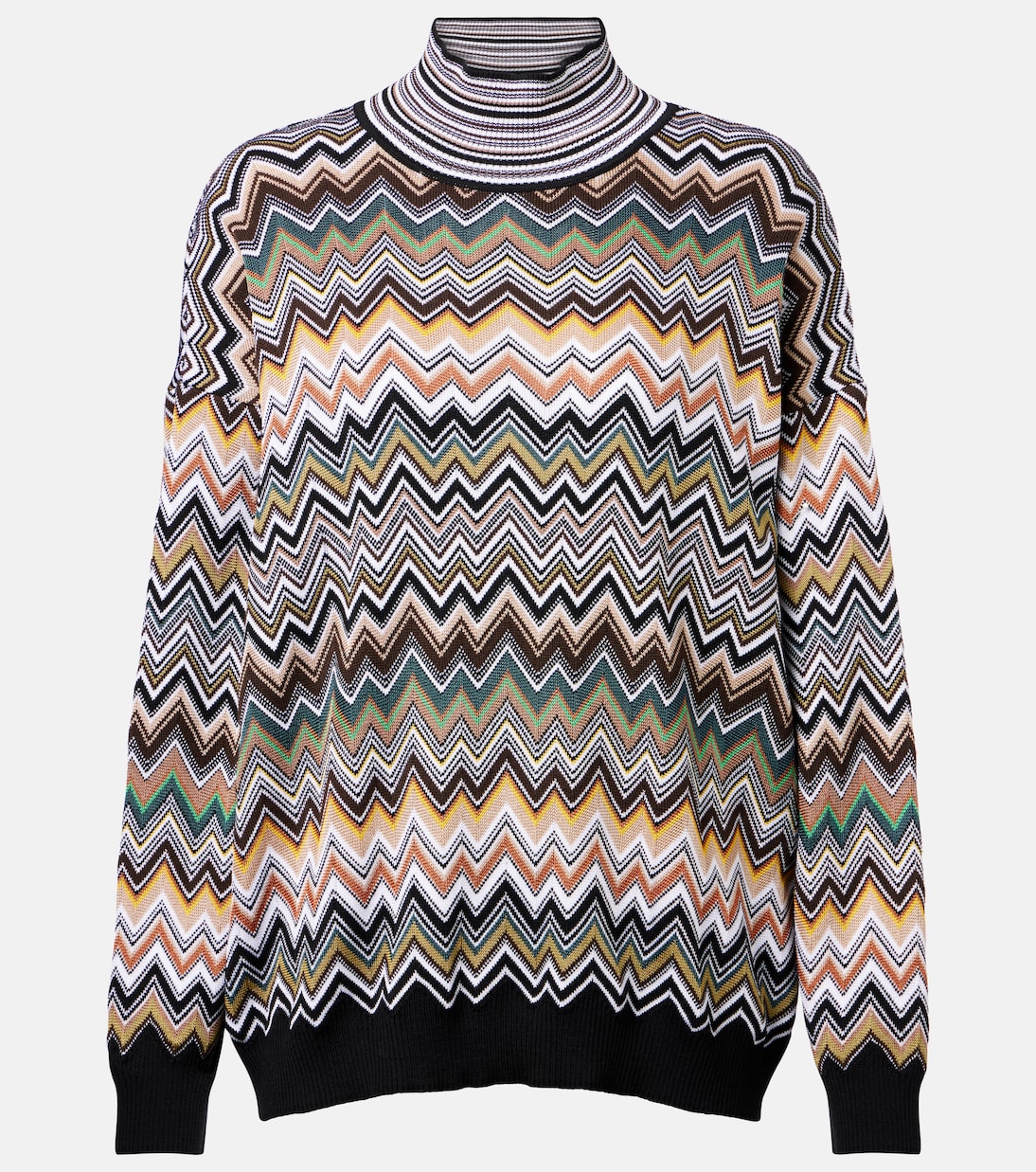 

Зигзагообразный свитер Missoni, Multicolor Brown And Yellow