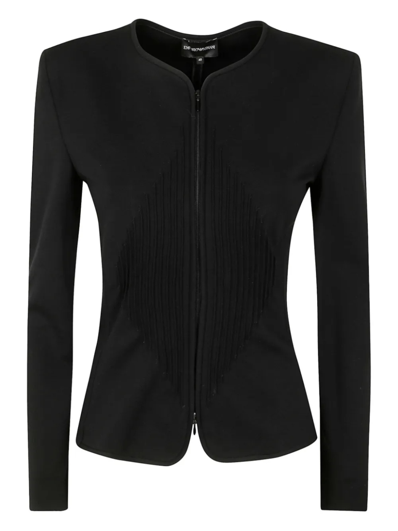 

Куртка с подплечниками из миланского шитья Emporio Armani, черный