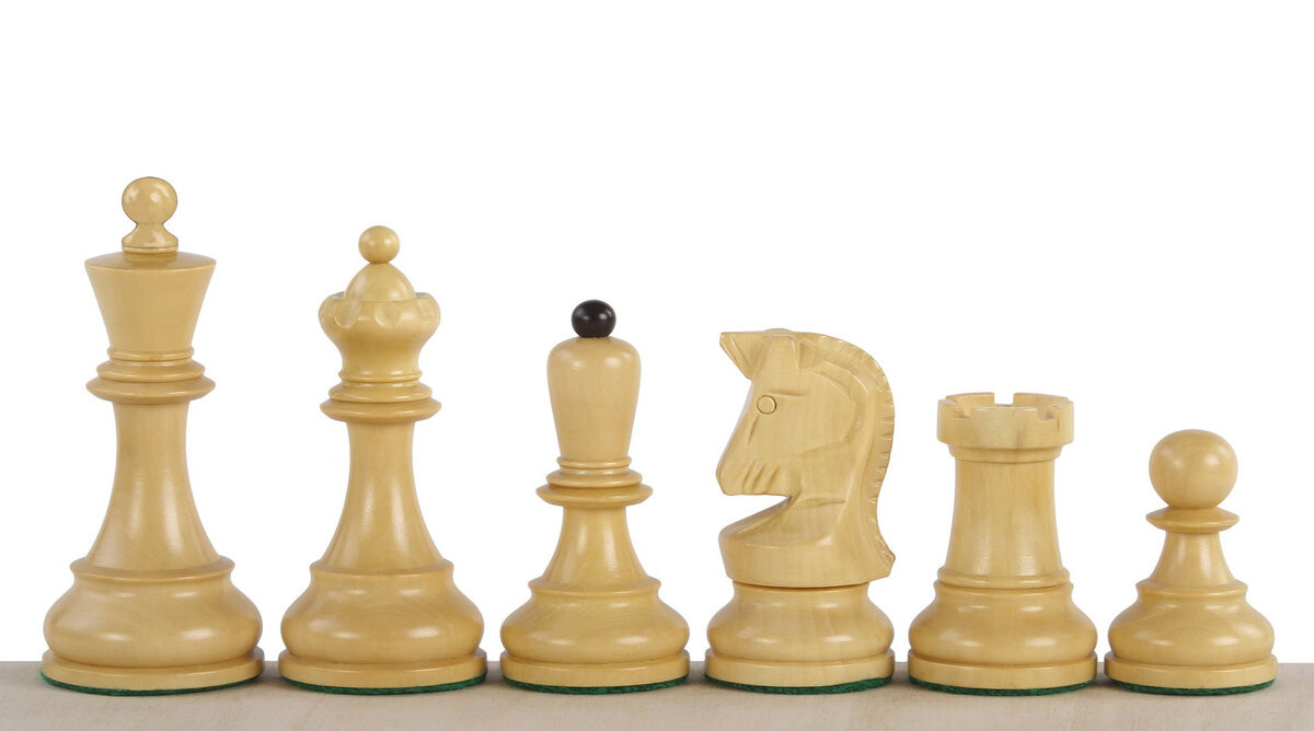 

Шахматные фигуры Дубровника Индийская акация/самшит Sunrise Chess & Games 3.75