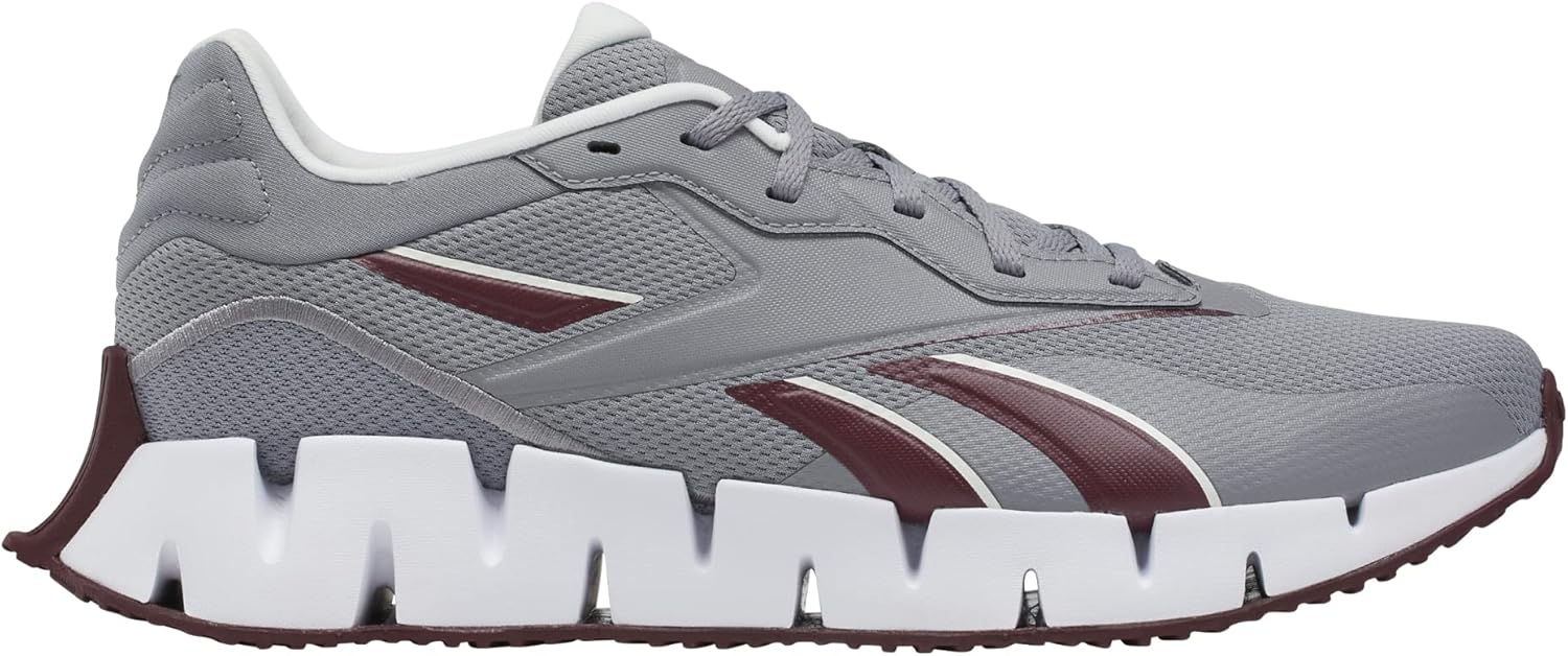 

Кроссовки Reebok Unisex Adult Zig Dynamica 4, серый/бордовый