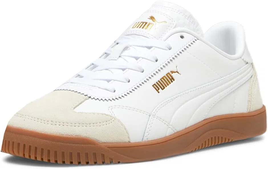 Мужские повседневные кроссовки PUMA Club 5V5 Lux на шнуровке, кремово-белые — фото 2